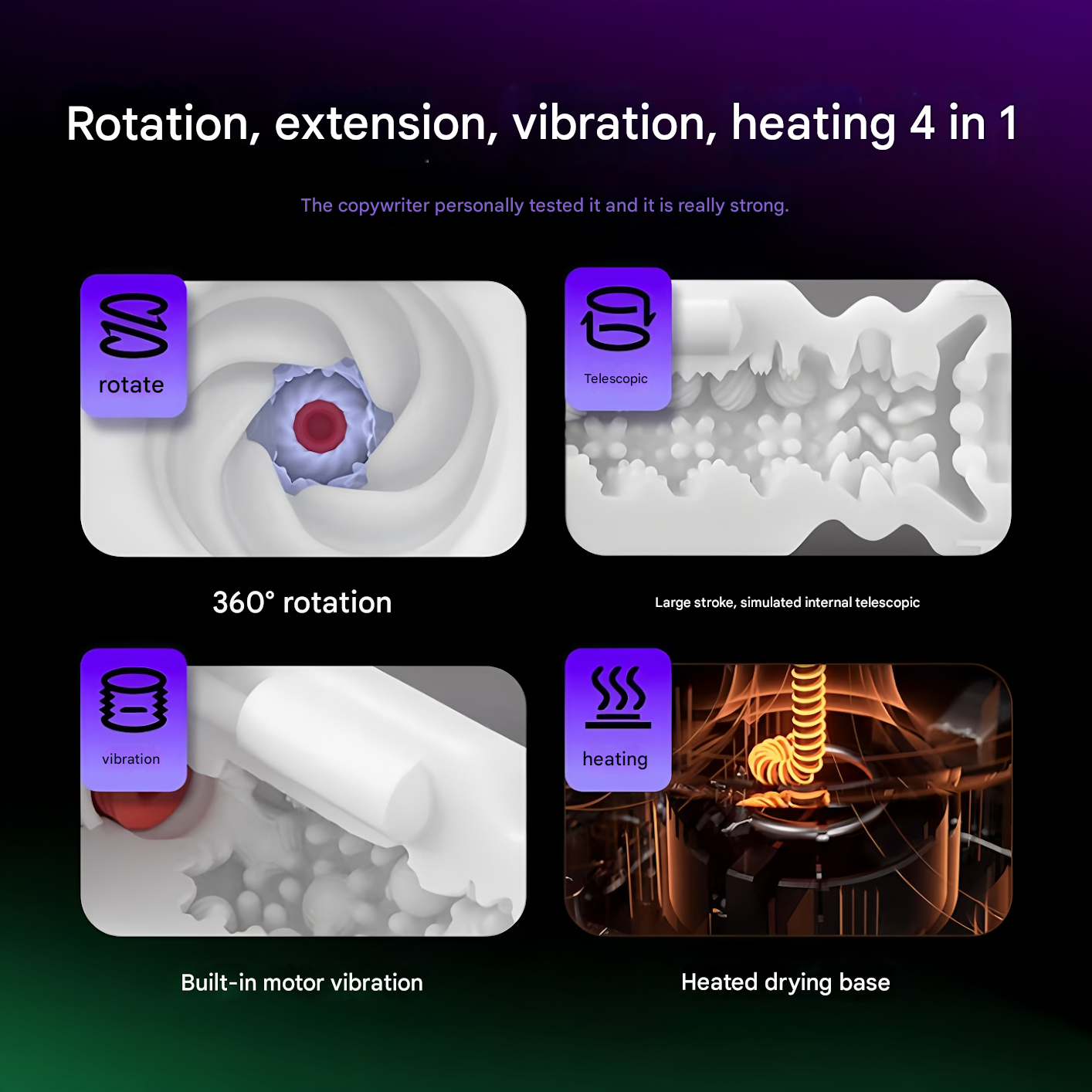NetEase strictly selects Chunfeng Hot-selling masturbation cup, fully automatic heating, swallowing and spitting electric masturbation toy - Image 3