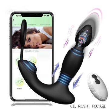 Retractable prostate massage toy
