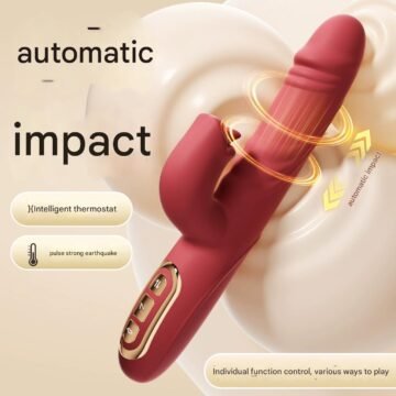 Hot-selling products in Europe and America  Lucy vibrator, tongue licker, telescopic heating vibrator, electric adult toy, female sexual stimulant