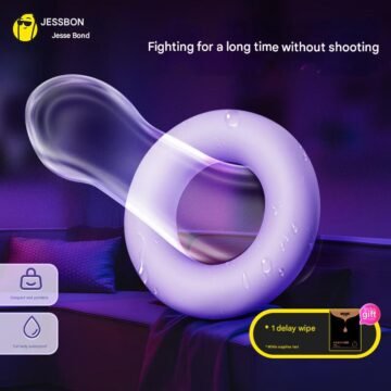 JISSBON Gutser Lock Sperm Ring Physical Persistent Adult Sex Products Delay Ring Physical Persistent Sex Products